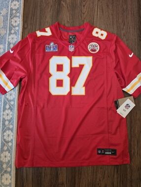NWT Nike Travis Kelce Kansas City Chiefs #87 Red NFL Jersey Men’s Size XL